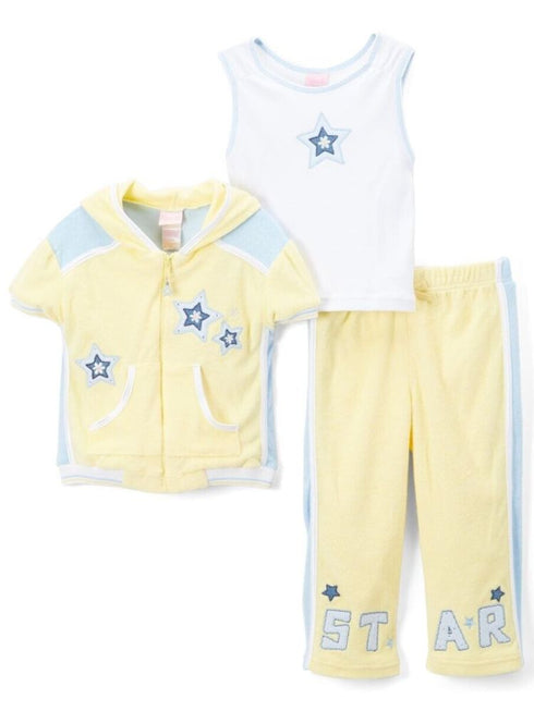 Nanette Girl 3 Piece Outfit Hoodie Set, Sizes 4-6X - SophiasStyle.com