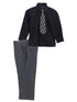 Gioberti Little Boy's 3 Piece Dress Shirt Tie Pants Formal Outfit, Sizes 2T-7 - SophiasStyle.com