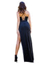 Bliss Stretch Gown for Women with Adjustable Corset Back and Draped Neckline, Sizes XS-3XL - SophiasStyle.com