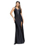Bliss Sparkle Embellishments Deep Slit Long Dress for Women, Sizes XS-3XL - SophiasStyle.com