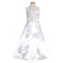 Rain Kids White Sleeveless Rhinestone Pageant Dress Little Girl 2T-14 - SophiasStyle.com