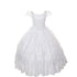 Rain Kids White Virgin Mary Organza First Communion Dress Girls 7-24 - SophiasStyle.com