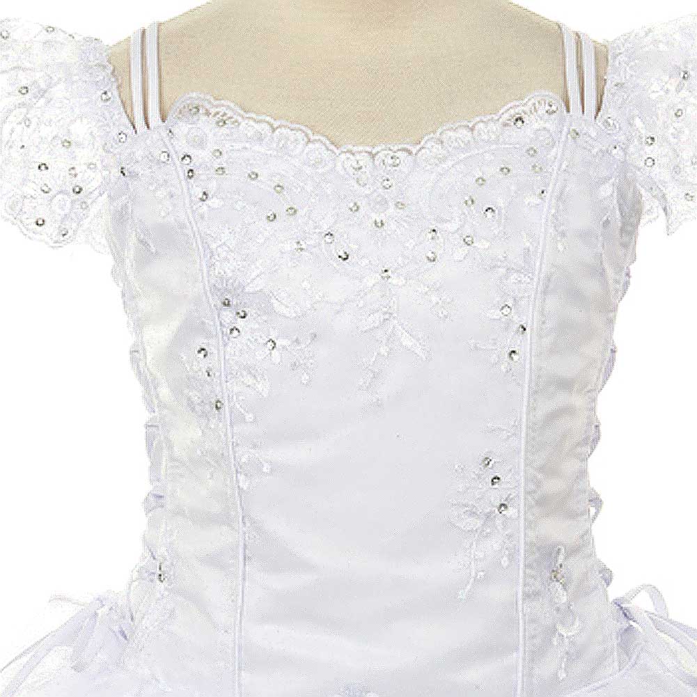 Rain Kids Girls 12 White Virgin Mary Organza First Communion Dress Rain Kids Girls 12 White Virgin Mary Organza First Communion Dress