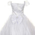 Rain Kids White Virgin Mary Organza First Communion Dress Girls 7-24 - SophiasStyle.com