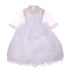 Rainkids Little Girls White Rhinestone Virgin Mary Embroidery Baptism Dress 2-6 - SophiasStyle.com