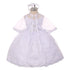 Rainkids Little Girls White Rhinestone Virgin Mary Embroidery Baptism Dress 2-6 - SophiasStyle.com