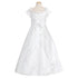 Rain Kids White Floral Off Shoulder Special Occasion Dress Girls 2T-18 - SophiasStyle.com