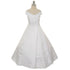 Rain Kids White Bridal Satin A Line Flower Girl Dress Girls 3T-14 - SophiasStyle.com
