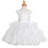 The Rain Kids White Organza Off Shoulder Flower Girl Dress Girls 6M-4T - SophiasStyle.com