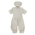 Rain Kids Baby Boys Ivory Silk Button Stole Hat Baptism Romper 6-12M - SophiasStyle.com