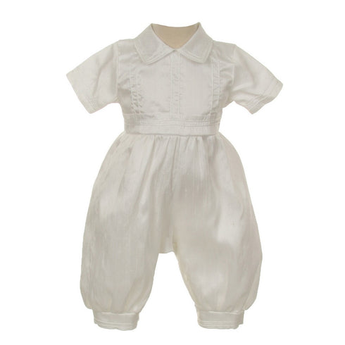 Rain Kids Little Boys White Silk Cross Cape Hat Baptism Romper Jumpsuit 2-3T - SophiasStyle.com