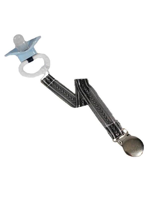 Little Things Mean A Lot Unisex Black Silver Universal Pacifier Clip - SophiasStyle.com