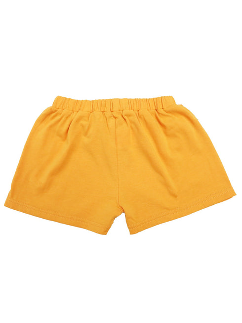 Girls Gold Sequin satin bow Elastic Waist Shorts 0M-8 - SophiasStyle.com