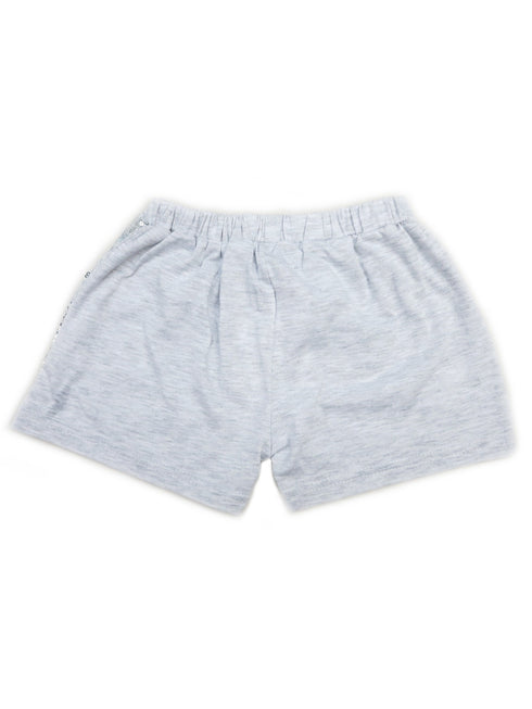 Girls Silver Sequin satin bow Elastic Waist Shorts 0M-8 - SophiasStyle.com