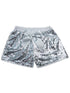 Girls Silver Sequin satin bow Elastic Waist Shorts 0M-8 - SophiasStyle.com