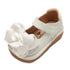 Mooshu Trainers Girls White Bow Squeaky Mary Jane Shoes 3 Baby-9 Toddler - SophiasStyle.com
