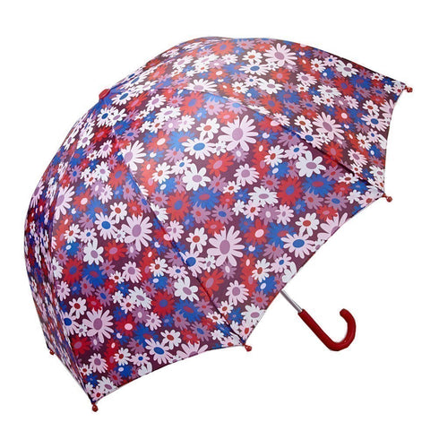 Pluie Pluie Girls Brown Floral Umbrella - SophiasStyle.com
