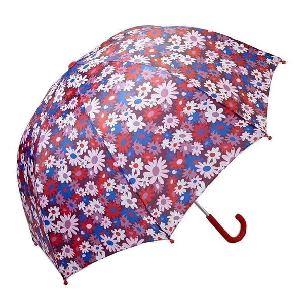 Pluie Pluie Girls Brown Floral Umbrella - SophiasStyle.com