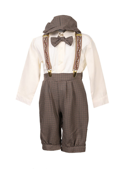 Rafael Collection Baby Little Boys Multi-Color 5 Pcs Hat Trendy Outfit Set 0M-4T - SophiasStyle.com
