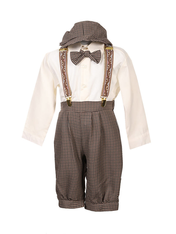 Rafael Collection Baby Little Boys Multi-Color 5 Pcs Hat Trendy Outfit Set 0M-4T - SophiasStyle.com