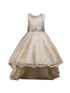 Rain Kids Girls Multi Color Beaded Full Lace Hi-Low Flower Girl Dress 4-14 - SophiasStyle.com