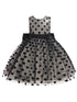 Rain Kids Girl Multi Color Sequin Black Polka Dot Tulle Christmas Dress 6M-4 - SophiasStyle.com