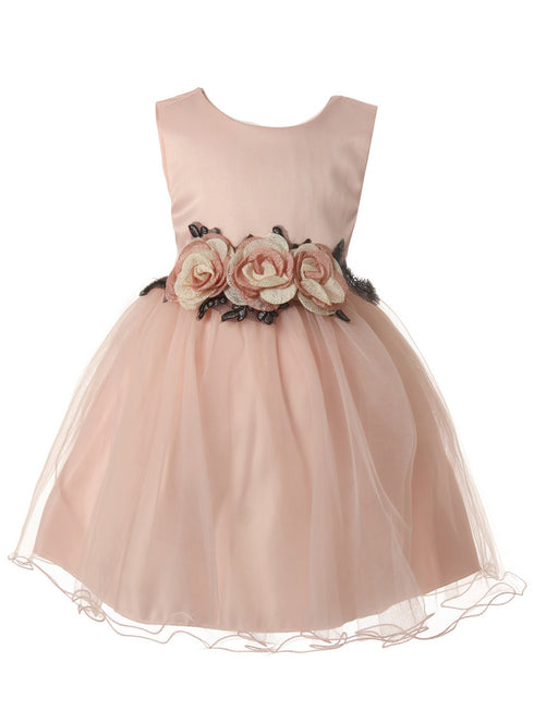 Rain Kids Baby Girls Multi Color Satin Bodice Special Occasion Dress 6-24M - SophiasStyle.com