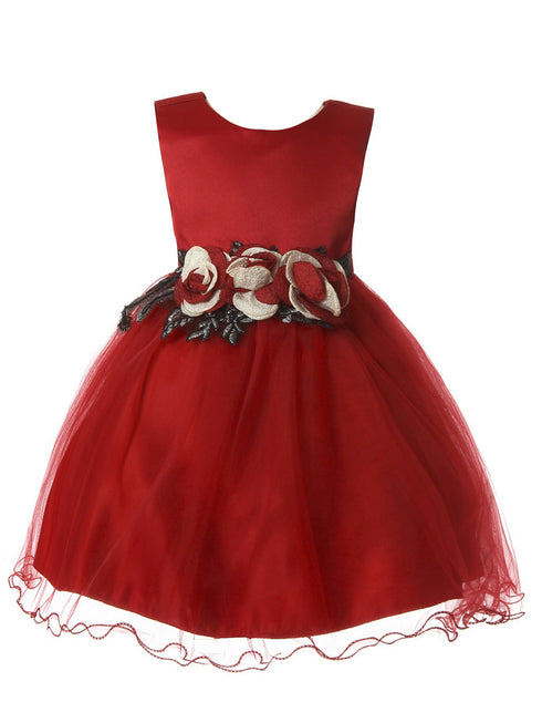 Rain Kids Baby Girls Multi Color Satin Bodice Special Occasion Dress 6-24M - SophiasStyle.com
