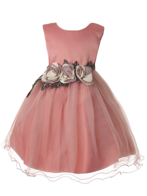 Rain Kids Baby Girls Multi Color Satin Bodice Special Occasion Dress 6-24M - SophiasStyle.com