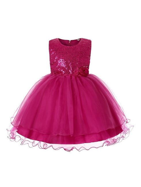 Rain Kids Girls Multi Color Sequin Organza Tulle Special Occasion Dress 3-12 - SophiasStyle.com