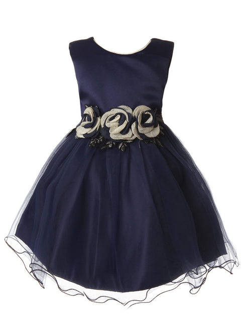Rain Kids Baby Girls Multi Color Satin Bodice Special Occasion Dress 6-24M - SophiasStyle.com