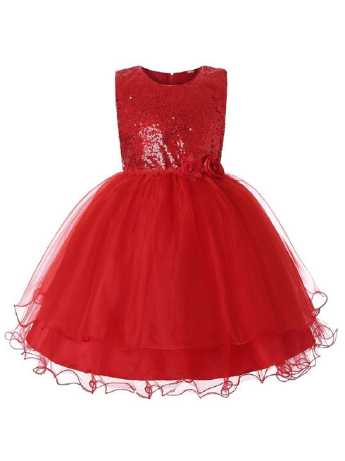 Rain Kids Girls Multi Color Sequin Organza Tulle Special Occasion Dress 3-12 - SophiasStyle.com