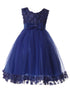 Rain Kids Girls Multi Color Glittered Lace Bodice Special Occasion Dress 12M-8 - SophiasStyle.com