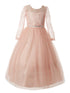 Rain Kids Girls Multi Color Lace Floor Tulle Special Occasion Dress 4-14 - SophiasStyle.com