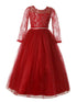 Rain Kids Girls Multi Color Lace Floor Tulle Special Occasion Dress 4-14 - SophiasStyle.com