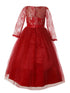 Rain Kids Girls Multi Color Lace Floor Tulle Special Occasion Dress 4-14 - SophiasStyle.com