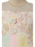 Rain Kids Girls Multi Color 3D Floral Applique Tulle Flower Girl Dress 3-10 - SophiasStyle.com