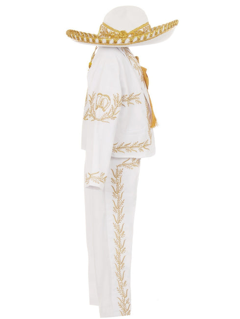 Rain Kids Boys White Charro 6pc Formal Suit Hat Set 6M-6 - SophiasStyle.com