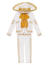 Rain Kids Boys White Charro 6pc Formal Suit Hat Set 6M-6 - SophiasStyle.com