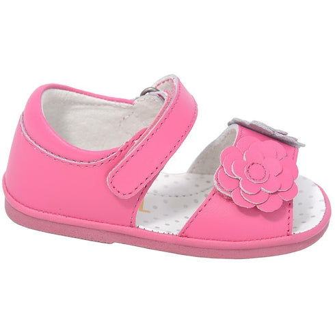 Cute Fuchsia Flower Strap Spring Sandals Baby Girls 1-Toddler 7 - SophiasStyle.com