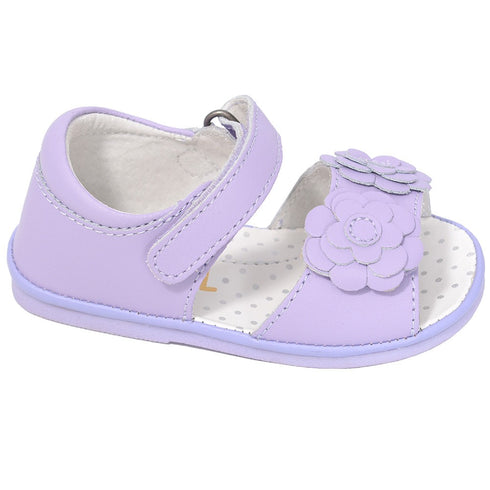 Cute Lilac Flower Strap Spring Sandals Baby Girls 1-Toddler 7 - SophiasStyle.com