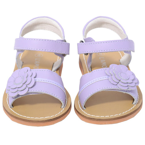 L'Amour Lilac Flower Spring Summer Sandal Shoe Toddler Girl 5-10 - SophiasStyle.com