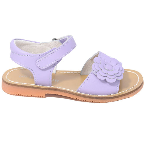 L'Amour Lilac Flower Spring Summer Sandal Shoe Toddler Girl 5-10 - SophiasStyle.com