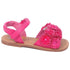 L'Amour Fuchsia Sparkle Flower Summer Sandal Toddler Girl 5-10 - SophiasStyle.com