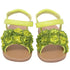 L'Amour Lime Sparkle Flower Strap Summer Sandal Little Girl 11-2 - SophiasStyle.com