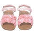 L'Amour Pink Sparkle Flower Summer Sandal Toddler Girl 5-10 - SophiasStyle.com