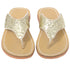 L'Amour Gold T Strap Flip Flop Summer Spring Sandal Girl 11-4 - SophiasStyle.com
