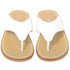 L'Amour White T Strap Flip Flop Summer Spring Sandal Girl 11-4 - SophiasStyle.com