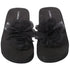 L'Amour Black Sequin Strap Flower Flip Flop Sandals Little Girls 11-4 - SophiasStyle.com
