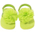 L'Amour Green Sequin Strap Flower Flip Flop Sandals Toddler Girls 5-10 - SophiasStyle.com